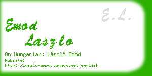 emod laszlo business card