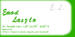 emod laszlo business card